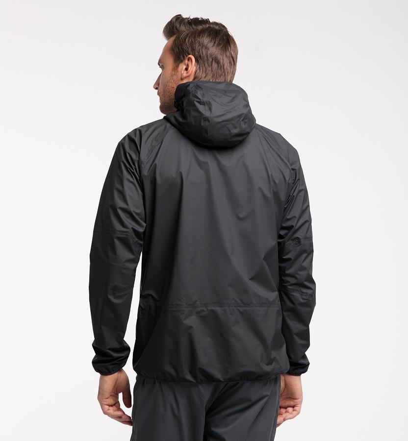 Haglöfs Mens L.I.M Comp Waterproof Jacket Black New Zealand 15643RNAS